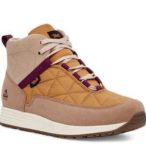 Teva Reember Commute Waterproof Winter Boot 8.5 in Blush/Orange/Burgandy